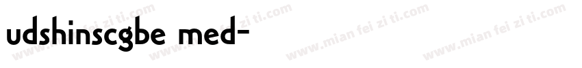 udshinscgbe med字体转换